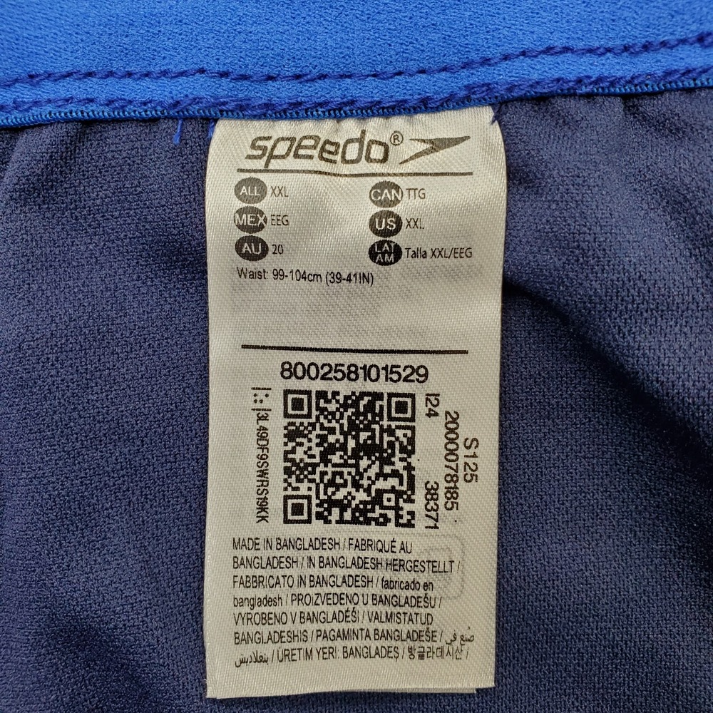 Speedo Hydro Square Leg Volley Swim Trunk Shorts Mens XXL Multi Surf Water Polo - Picture 6 of 9